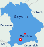 Lage der FeWo in Bayern
